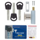 Замок меблевий MUL-T-LOCK DRAWER_DEAD 22мм 21,5мм NST CLASSIC 3KEY ARC_BLACK 064 PB