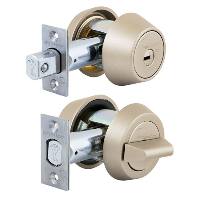 Замок врізний MUL-T-LOCK 1-WAY DEAD_BOLT HERCULAR SATIN_NICKEL UNIV BS60/70мм *INTERACTIVE+ CLIQ M/S GAMMA LEFT wood_door SP