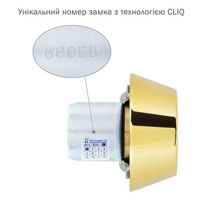 Замок врізний MUL-T-LOCK 1-WAY DEAD_BOLT HERCULAR SHINY_BRASS UNIV BS60/70мм *MT5+ CLIQ M/S GAMMA RIGHT wood_door SP