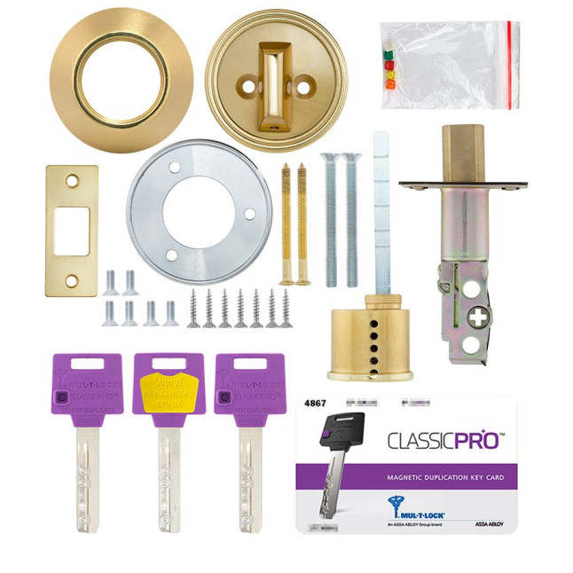 Замок врезной Mul-t-lock 1-WAY DEAD BOLT DBM SHINY BRASS UNIV ВЅ60мм *ClassicPro 3KEY DND3D PURPLE INS 4867 SP Замок врезной Mul-t-lock 1-WAY DEAD BOLT DBM SHINY BRASS UNIV ВЅ60мм *ClassicPro 3KEY DND3D PURPLE INS 4867 SP