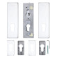 Замок накладний RYOBI 1-WAY DIN RP-111 CR для скляних дверей Замок накладний RYOBI 1-WAY DIN RP-111 CR для скляних дверей