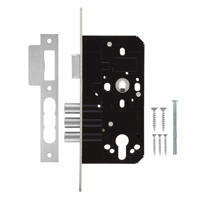 Замок врізний MUL-T-LOCK 1-WAY DIN 990 SS UNIV BS55мм 90мм SP Замок врізний MUL-T-LOCK 1-WAY DIN 990 SS UNIV BS55мм 90мм SP