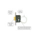 Замок врезной SANTOS 1-WAY DIN 731 SS UNIV ВЅ45мм with microswitch SP Замок врезной SANTOS 1-WAY DIN 731 SS UNIV ВЅ45мм with microswitch SP
