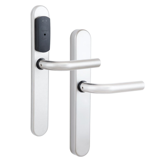 Замок TESA SPY V3 VECTOR ISO 15693 нерж.сталь матовая W/O 2UB0 I: Inox UNIV EXT Замок TESA SPY V3 VECTOR ISO 15693 нерж.сталь матовая W/O 2UB0 I: Inox UNIV EXT