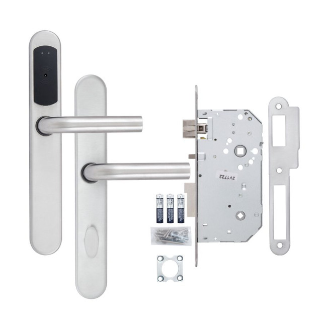 Замок TESA SPY V3 VECTOR ISO 15693 FLEXSPACE нерж.сталь матовая P 2UB4 ВЅ60мм 23 мм Rounded I: Inox UNIV STD Замок TESA SPY V3 VECTOR ISO 15693 FLEXSPACE нерж.сталь матовая P 2UB4 ВЅ60мм 23 мм Rounded I: Inox UNIV STD