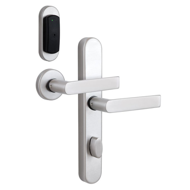 Замок TESA SPY DESIGN V3 XARA MIFARE READ нерж.сталь матовая P 2UB4 ВЅ60мм 23 мм Rounded I: Inox UNIV STD Замок TESA SPY DESIGN V3 XARA MIFARE READ нерж.сталь матовая P 2UB4 ВЅ60мм 23 мм Rounded I: Inox UNIV STD