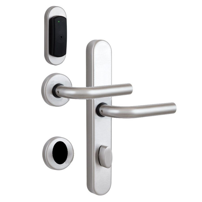 Замок TESA SPY DESIGN V3 VECTOR MIFARE READ нерж.сталь матовая P-ELECTRONIC + H W / O 2UB0 I: Inox STD Замок TESA SPY DESIGN V3 VECTOR MIFARE READ нерж.сталь матовая P-ELECTRONIC + H W / O 2UB0 I: Inox STD