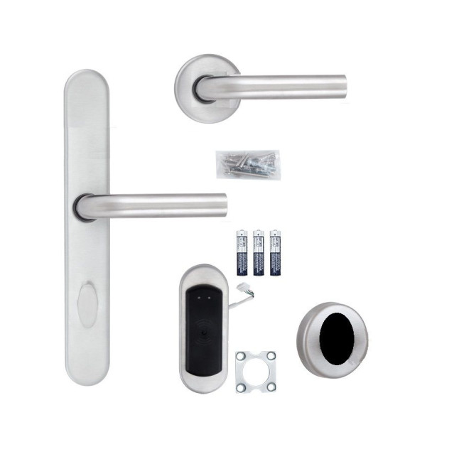 Замок TESA SPY DESIGN V3 VECTOR MIFARE READ нерж.сталь матовая P-ELECTRONIC + H W / O 2UB0 I: Inox STD Замок TESA SPY DESIGN V3 VECTOR MIFARE READ нерж.сталь матовая P-ELECTRONIC + H W / O 2UB0 I: Inox STD