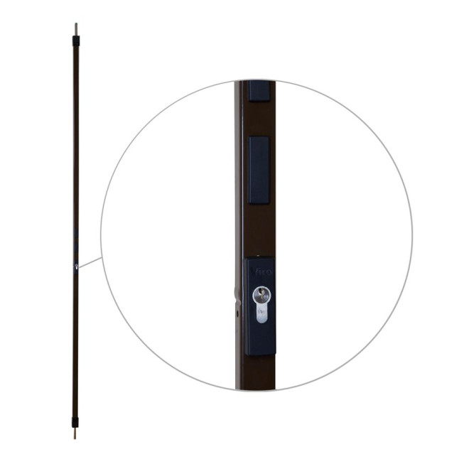 Замок накладний VIRO 2-WAY DIN SPRANGA BROWN UNIV length_2400mm SP