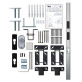 Замок накладной VIRO 2-WAY DIN SPRANGA GREY UNIV length 2400mm SP Замок накладной VIRO 2-WAY DIN SPRANGA GREY UNIV length 2400mm SP