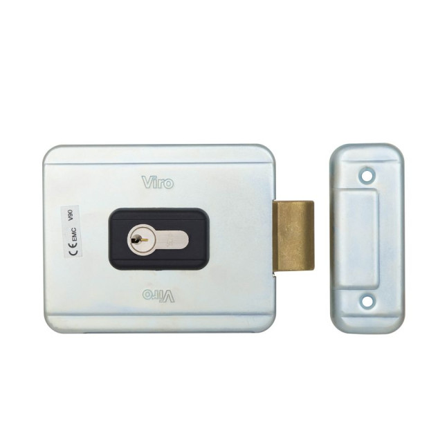 Замок электромеханический VIRO V90 ВЅ70мм T3/T4 DIN 12VAC NC GATE накладной, открывание наружу SS Замок электромеханический VIRO V90 ВЅ70мм T3/T4 DIN 12VAC NC GATE накладной, открывание наружу SS