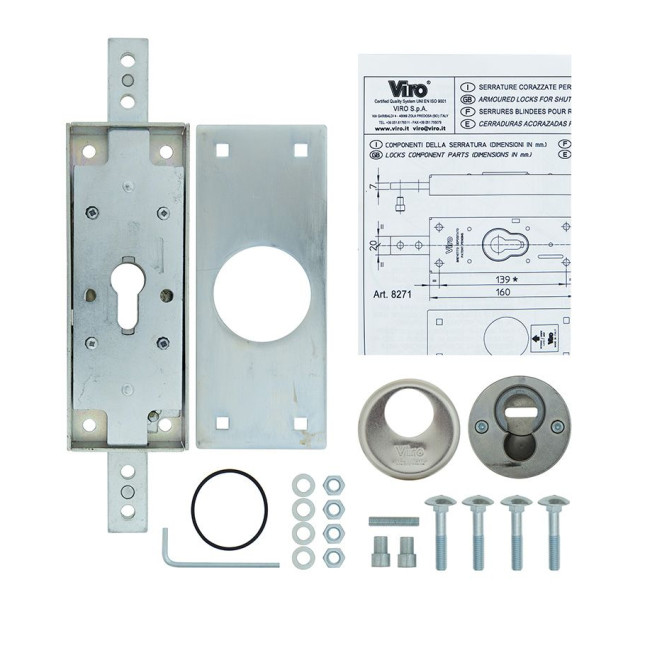 Замок врізний VIRO 2-WAY DIN 8271 BRUSHED_NICKEL UNIV with_protector w/o_SP Замок врізний VIRO 2-WAY DIN 8271 BRUSHED_NICKEL UNIV with_protector w/o_SP