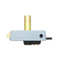 Замок электромеханический VIRO V97 8972.0794.1 BS50/80мм R 12VAC NC CYL 3KEY GATE накладной, с кнопкой, внутреннего открывания GREY (UKR LEFT T1)