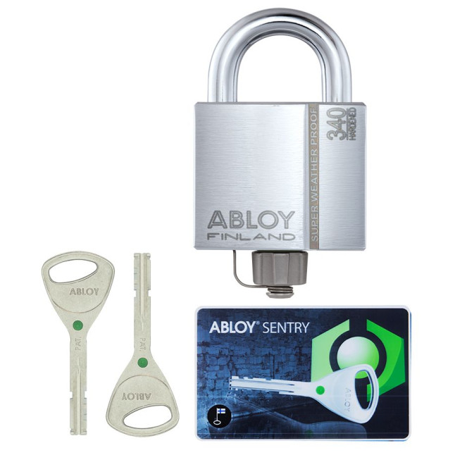 Замок навесной Abloy PLM340 SENTRY BA66EE 2KEY STR B NR shackle 25мм 10мм BOX Замок навесной Abloy PLM340 SENTRY BA66EE 2KEY STR B NR shackle 25мм 10мм BOX