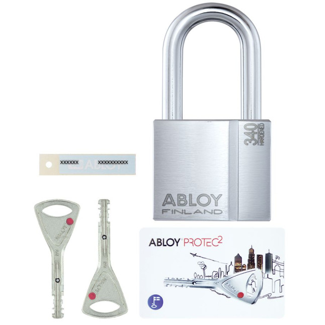 Замок навісний ABLOY PL340 *PROTEC2 TA77ZZ 2KEY PR2_T NR_shackle 50мм 10мм BOX