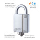 Замок навісний ABLOY PLLW340T *PROTEC2 CLIQ TA77ZZ M/S NR_shackle 25мм 10мм BOX