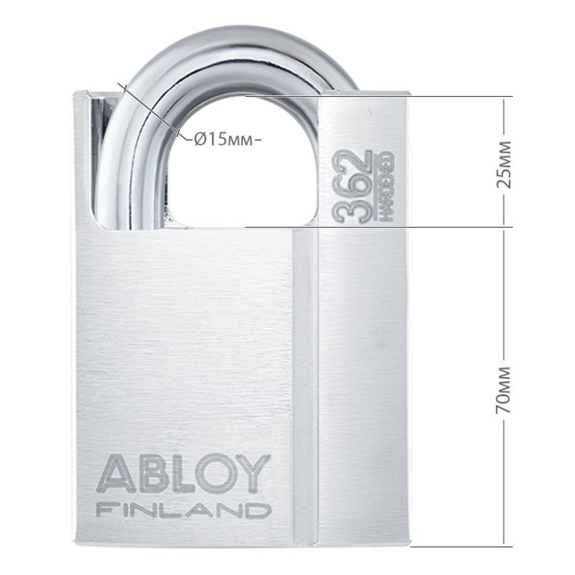 Замок навесной Abloy PL362 *PROTEC 2 TA77ZZ 2KEY PR2 T NR shackle 25мм 15мм BOX Замок навесной Abloy PL362 *PROTEC 2 TA77ZZ 2KEY PR2 T NR shackle 25мм 15мм BOX