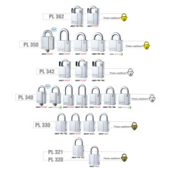 Замок навесной Abloy PL330 SENTRY BA66EE O/K NR shackle 25мм 10мм BOX  Замок навесной Abloy PL330 SENTRY BA66EE O/K NR shackle 25мм 10мм BOX