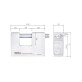 Замок навесной DISEC MG600 MAGNETIC 3G 2KEY 20мм 12мм BOX 