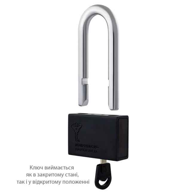 Замок навісний MUL-T-LOCK M13/C2 CLASSIC 064 2KEY ARC_BLACK R_shackle 58мм 12,7мм BOX_M