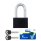 Замок навісний MUL-T-LOCK M13/C2 CLASSIC 064 2KEY ARC_BLACK R_shackle 58мм 12,7мм BOX_M