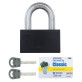 Замок навісний MUL-T-LOCK M16/C1 CLASSIC 064 2KEY ARC_GREY_INS R_shackle 50мм 15,8мм BOX_M