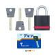 Замок навісний MUL-T-LOCK NE10G 7x7 0767 3KEY DND77_GREY_INS NR_shackle 26мм 10мм BOX_M