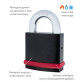 Замок навісний MUL-T-LOCK NE14L *INTERACTIVE+ 264S+ 3KEY DND3D_BLUE NR_shackle 26мм 14мм BOX_M