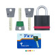Замок навісний MUL-T-LOCK NE8G 7x7 0767 3KEY DND77_GREY_INS NR_shackle 27мм 8мм BOX_M