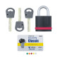 Замок навісний MUL-T-LOCK NE8G CLASSIC 064 3KEY ARC_GREY_INS NR_shackle 27мм 8мм BOX_M