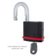 Замок навісний MUL-T-LOCK NE10G CLASSIC 064 3KEY ARC_GREY_INS NR_shackle 26мм 10мм BOX_M