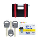 Замок навісний MUL-T-LOCK SBNE10 CLASSIC 064 3KEY ARC_GREY_INS SLID_shackle 9мм 10мм BOX_M