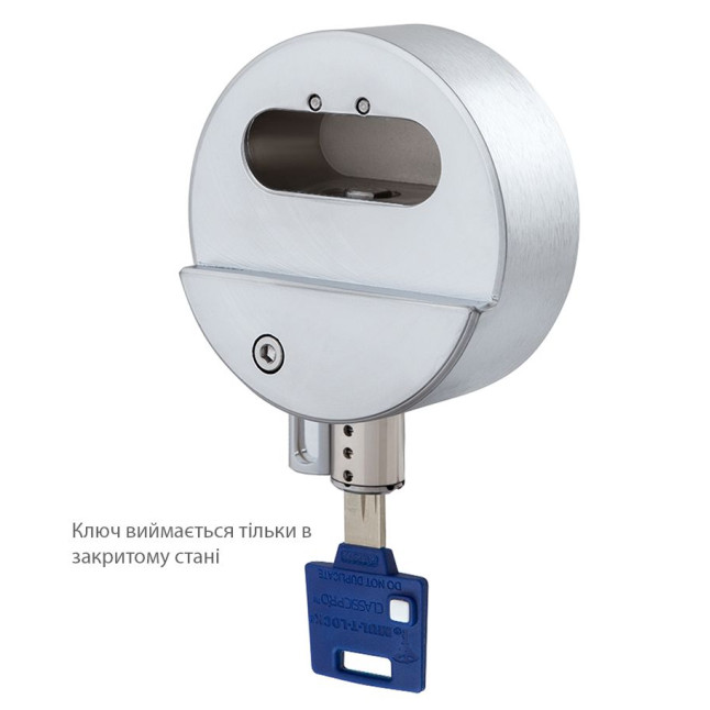 Замок навісний MUL-T-LOCK HOCKEY PUCK *ClassicPro 4867 2KEY DND3D_BLUE_INS SLID_shackle 10мм BOX_M