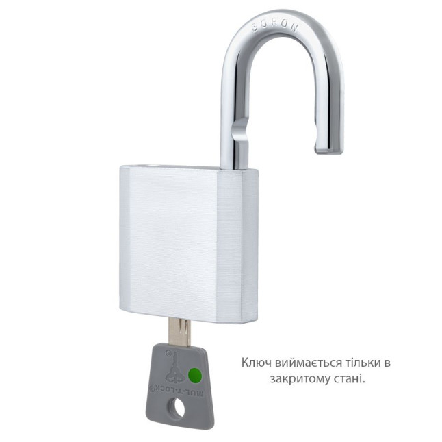 Замок навісний MUL-T-LOCK G55 *ClassicPro 4867 2KEY DND_BLUE_INS NR_shackle 27мм 10мм BOX_M