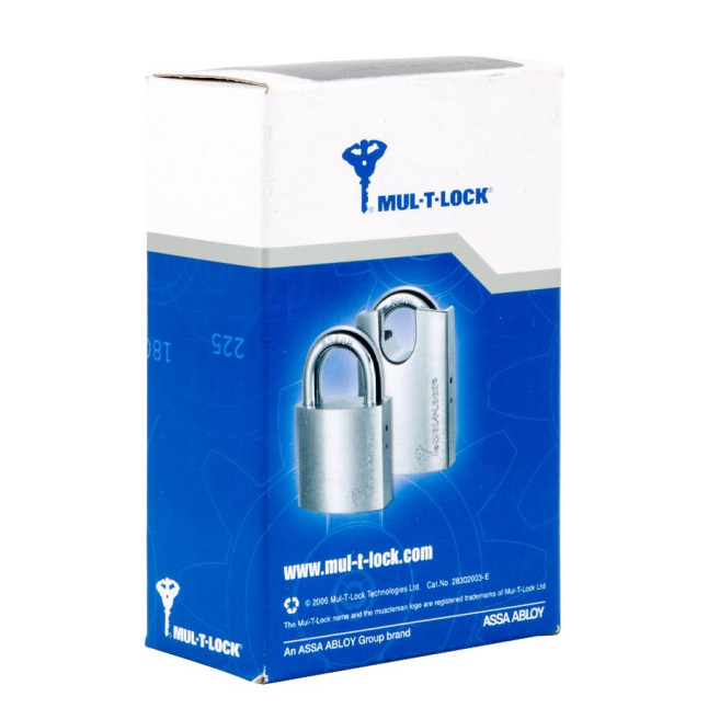 Замок навісний MUL-T-LOCK G55 *ClassicPro 4867 2KEY DND_BLUE_INS NR_shackle 27мм 10мм BOX_M