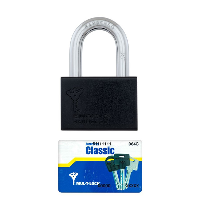 Замок навісний MUL-T-LOCK M13/C1 CLASSIC 035 M/S R_shackle 37мм 12,7мм BOX_M