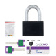 Замок навісний MUL-T-LOCK M13/C1 *ClassicPro 4867 2KEY DND3D_PURPLE_INS R_shackle 37мм 12,7мм BOX_M