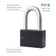 Замок навісний MUL-T-LOCK M13/C2 *INTERACTIVE+ 264S+ 2KEY DND3D_BLUE_INS R_shackle 37мм 12,7мм BOX_M