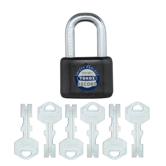 Замок навесной Tokoz RECORD 113/50+ 6KEY TK4 M R shackle 33мм 9мм Замок навесной Tokoz RECORD 113/50+ 6KEY TK4 M R shackle 33мм 9мм