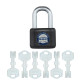 Замок навесной Tokoz RECORD 113/50+ 6KEY TK4 M R shackle 33мм 9мм Замок навесной Tokoz RECORD 113/50+ 6KEY TK4 M R shackle 33мм 9мм