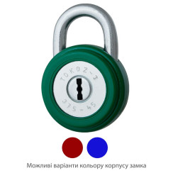 Замок навесной Tokoz 375/45 3KEY TK1 M R shackle 15мм 7мм 