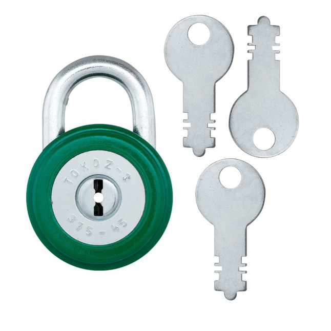 Замок навісний TOKOZ 375/45 3KEY TK1_M R_shackle 15мм 7мм Замок навісний TOKOZ 375/45 3KEY TK1_M R_shackle 15мм 7мм