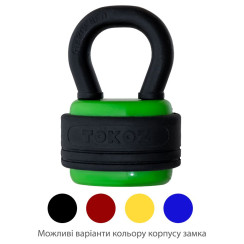 Замок навесной Tokoz HERCULES 3KEY TK11 M R shackle 41мм 10,5 мм 
