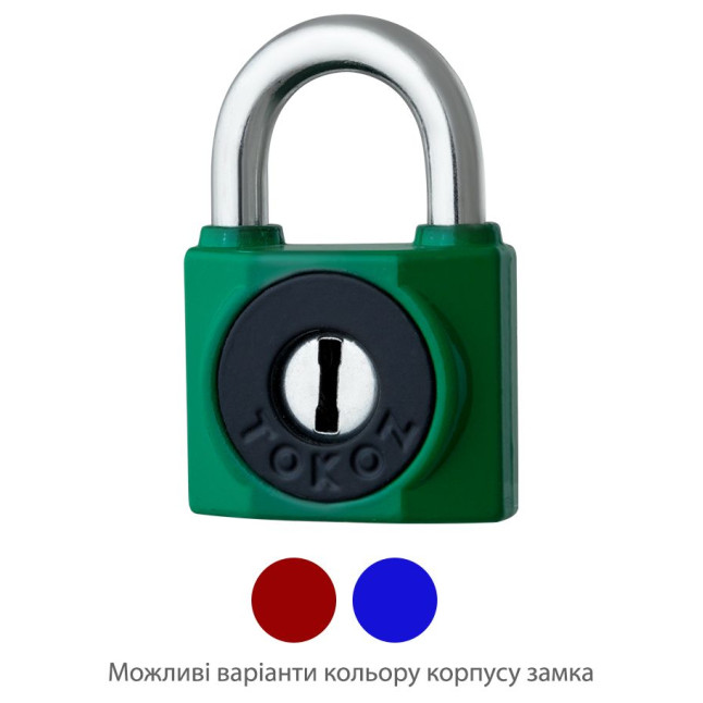Замок навесной Tokoz 800/40 2KEY TK2 M R shackle 7мм 23мм Замок навесной Tokoz 800/40 2KEY TK2 M R shackle 7мм 23мм