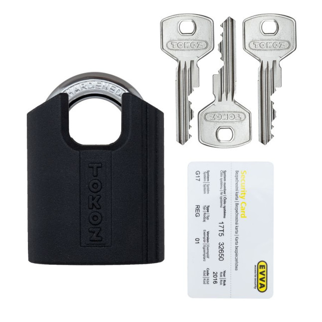 Замок навісний TOKOZ PLUTO_G50_GUARD 3KEY TK5_M NR_shackle 15,5мм 10мм BLISTER