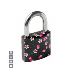 Замок навесной Tokoz CHERRY 40 3KEY TK1 M R shackle 22мм 6,2 мм 