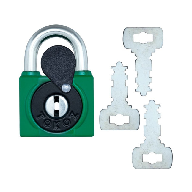 Замок навісний TOKOZ 800/40L 2KEY TK2_M R_shackle 23мм 7мм
