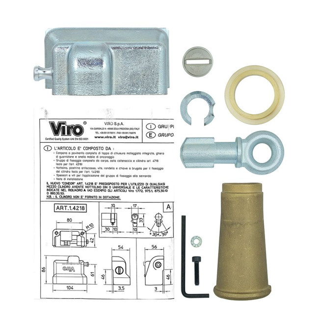 Замок навісний VIRO NEW CONDOR 12мм BOX W/O KEY