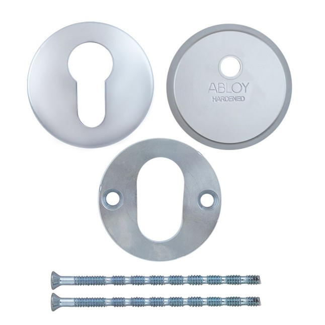 Протектор Abloy CH101 DIN ROUND 16,5 мм 40-80мм хром сатин 3клас CR SAT комплект Протектор Abloy CH101 DIN ROUND 16,5 мм 40-80мм хром сатин 3клас CR SAT комплект