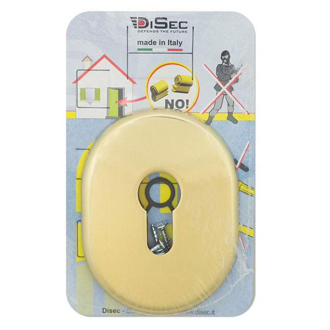 Щиток DISEC KT036 DIN Oval латунь полированная L 